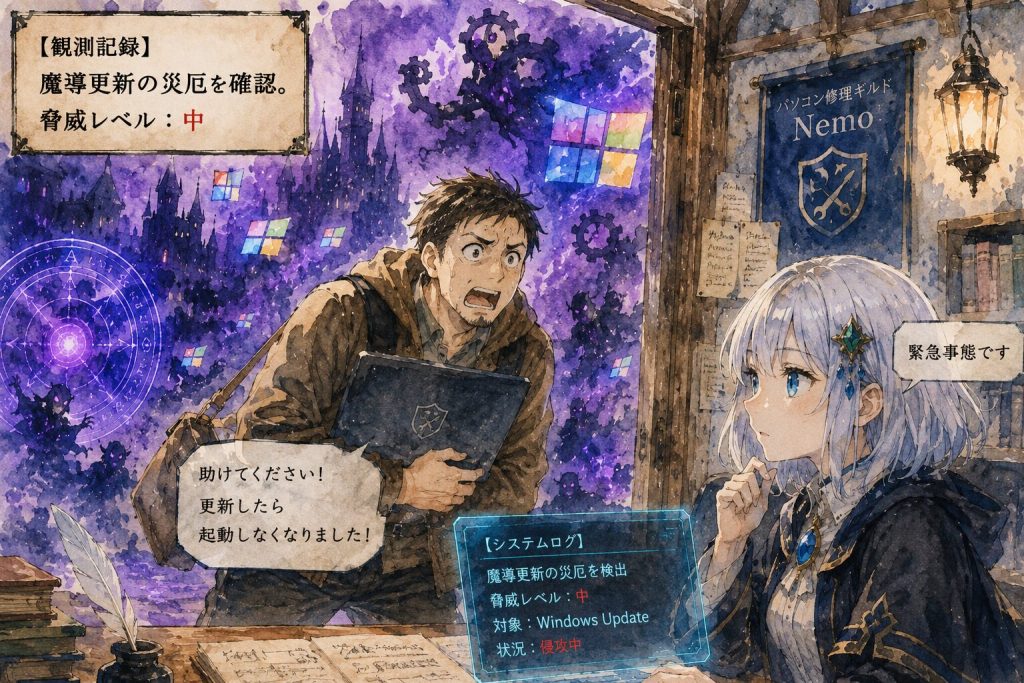 【観測記録】
魔導更新の災厄を確認。
脅威レベル:中